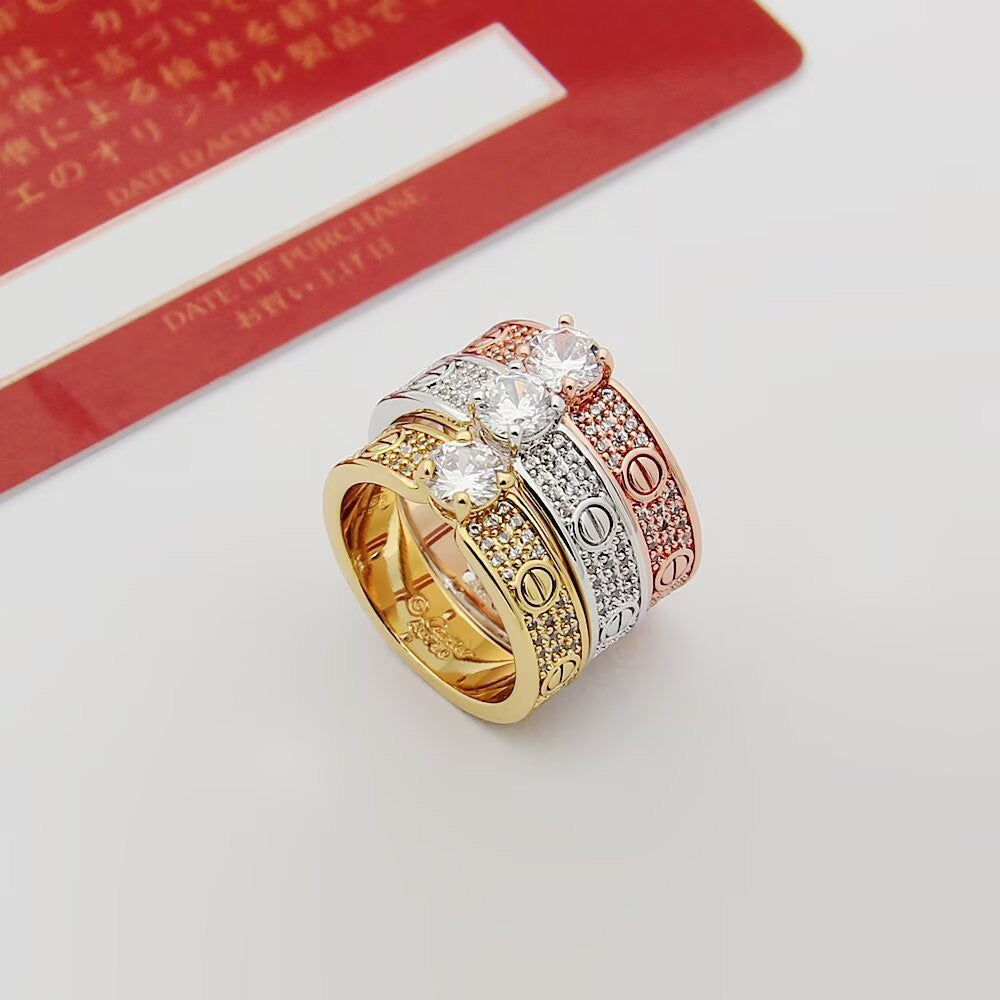 [Raffine]LOVE RING 3.6MM 1 BIG DIAMOND FULL DIAMOND