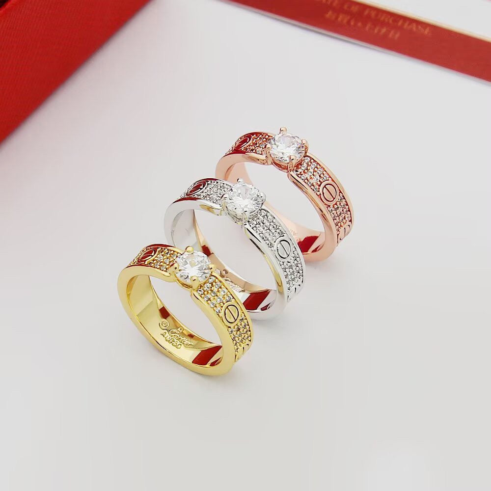 [Raffine]LOVE RING 3.6MM 1 BIG DIAMOND FULL DIAMOND