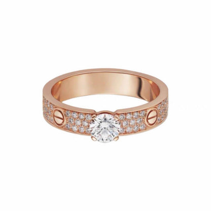 [Raffine]LOVE RING 3.6MM 1 BIG DIAMOND FULL DIAMOND