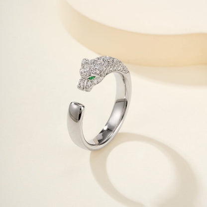 [Raffine]PANTHERE HALF DIAMOND SMALL RING