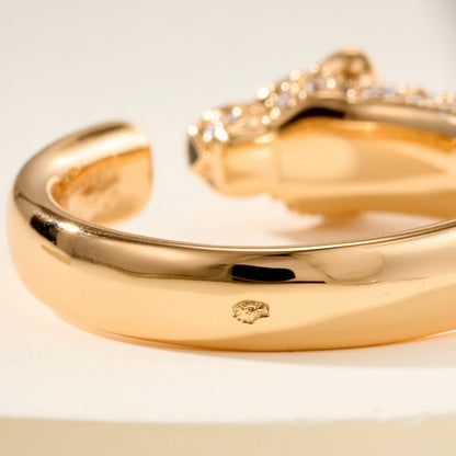 [Raffine]PANTHERE HALF DIAMOND SMALL RING