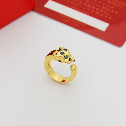 [Raffine]PANTHERE SPOTTED MEDIUM RING