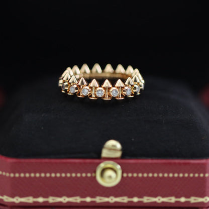 [Raffine]CLASH 6.8MM DIAMOND MEDIUM RING