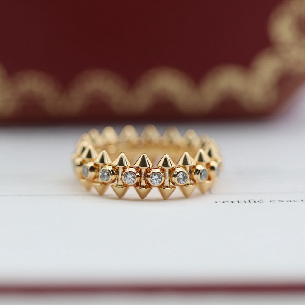 [Raffine]CLASH 6.8MM DIAMOND MEDIUM RING