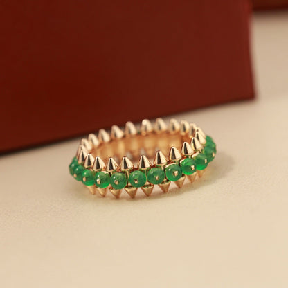 [Raffine]CLASH 7.9MM AGATE CHALCEDONY RING