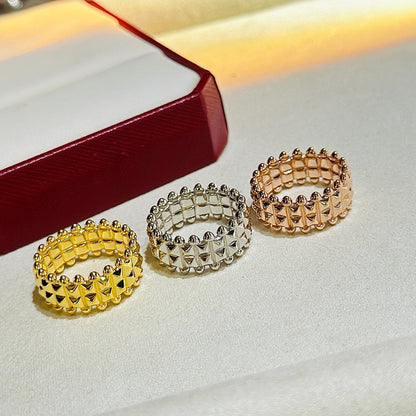 [Raffine]CLASH 9.2MM DOUBLE ROW RING