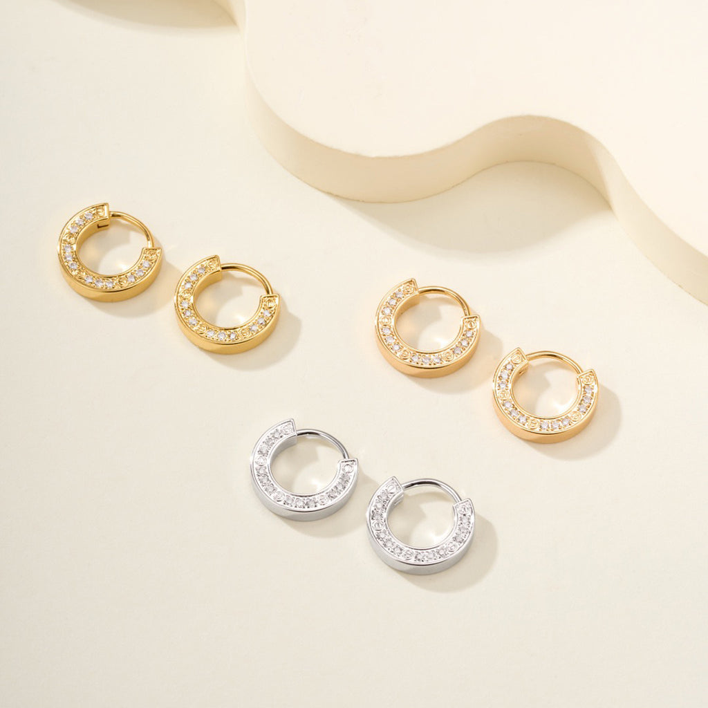 [Raffine]LOVE DIAMOND EARRINGS