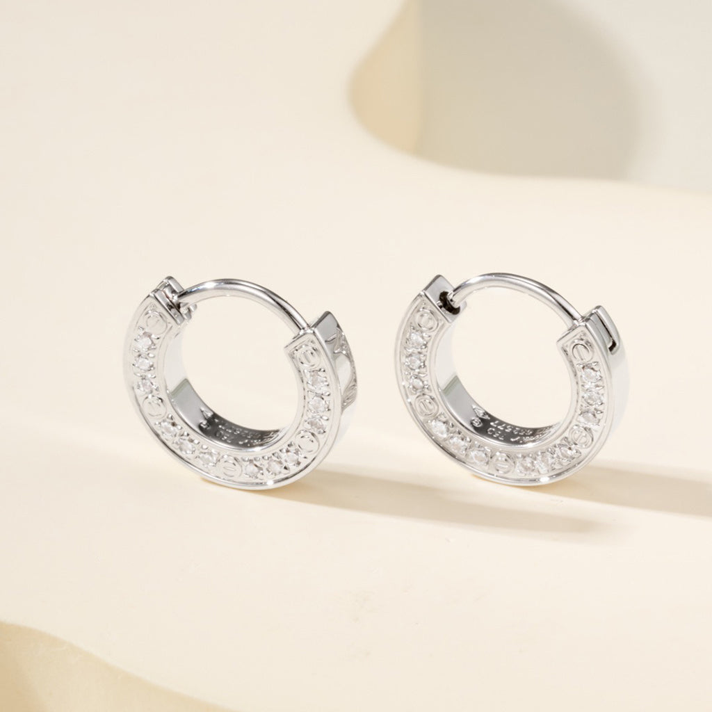 [Raffine]LOVE DIAMOND EARRINGS