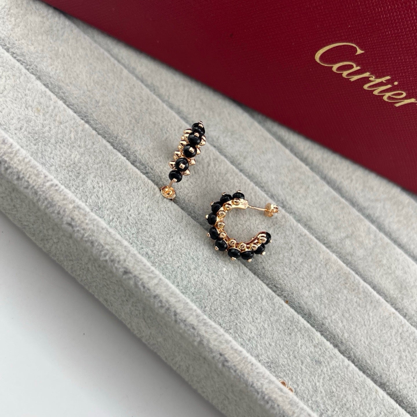 [Raffine]CLASH 7.9MM AGATE CHALCEDONY EARRINGS