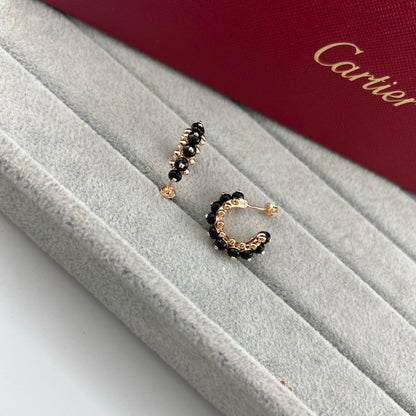 [Raffine]CLASH 7.9MM AGATE CHALCEDONY EARRINGS
