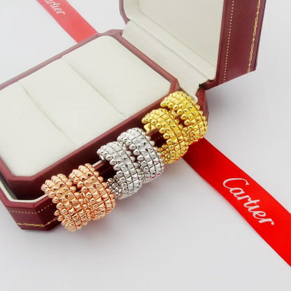 [Raffine]CLASH 9.2MM DOUBLE ROW EARRINGS