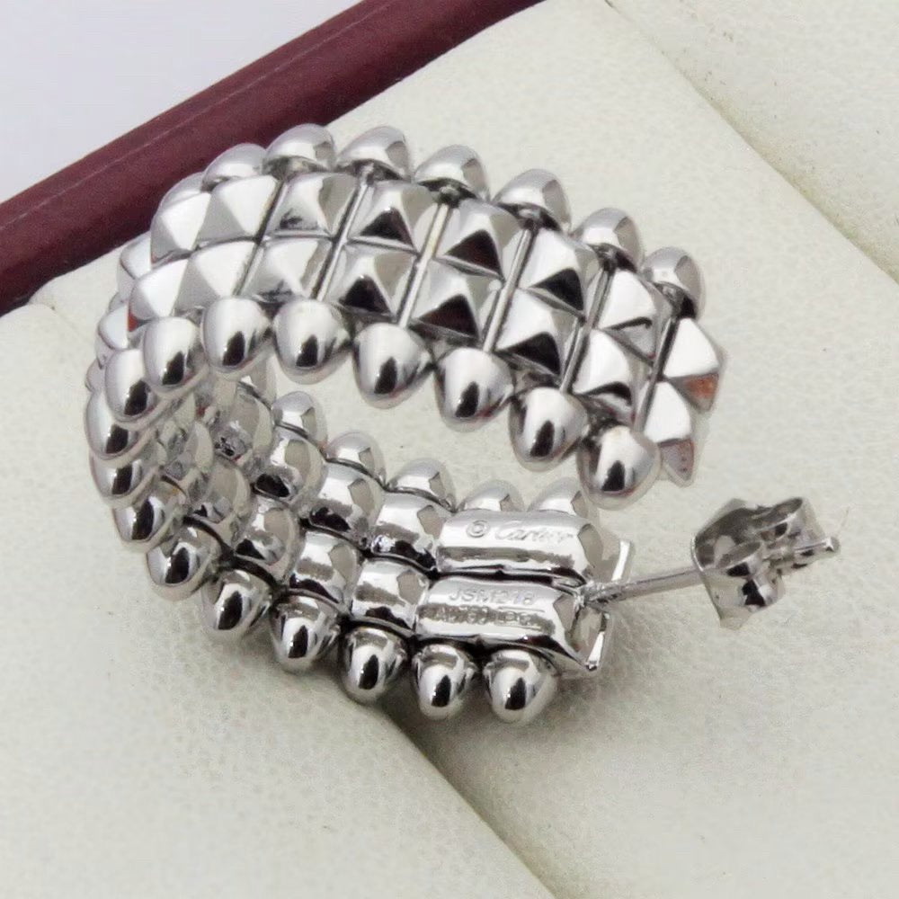 [Raffine]CLASH 9.2MM DOUBLE ROW EARRINGS