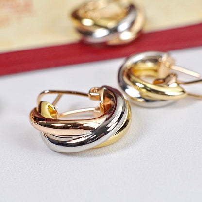 [Raffine]TRINITY ON DIAMOND CLASSIC EARRINGS