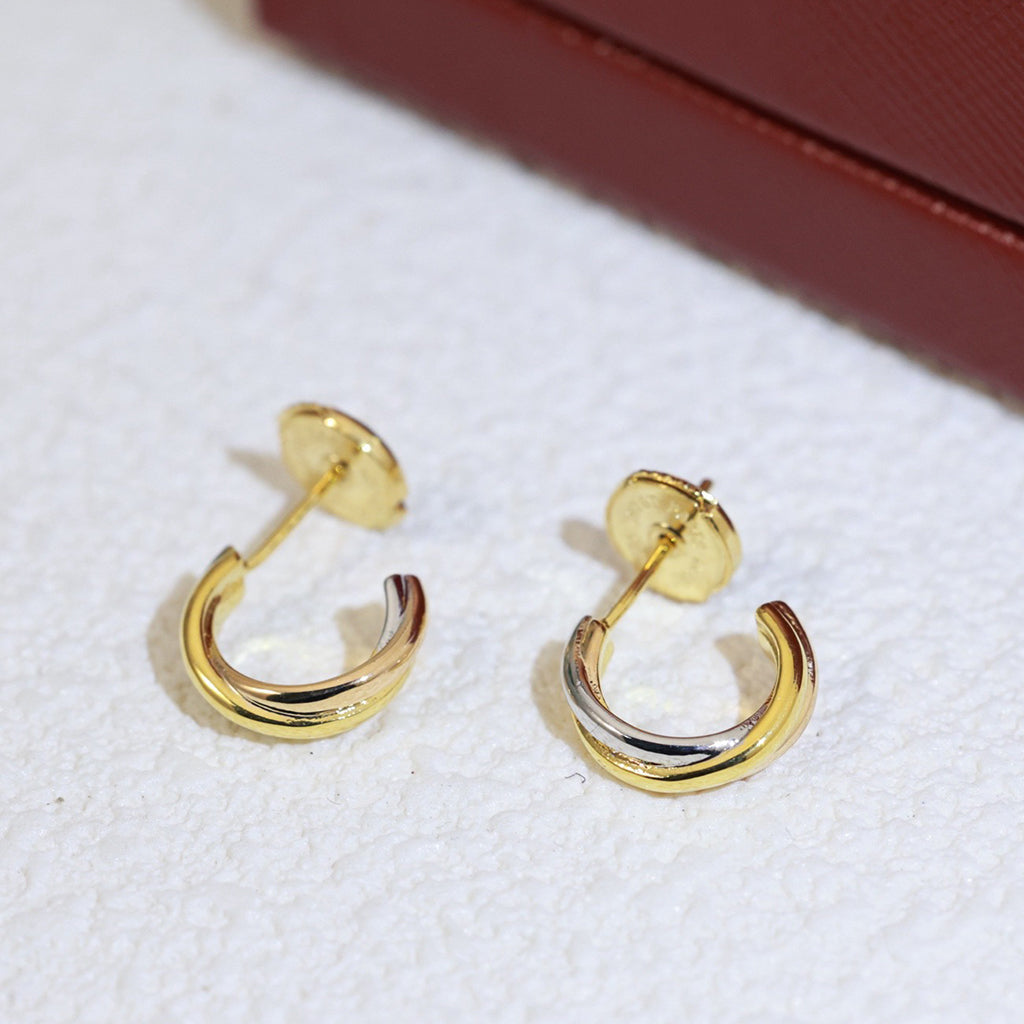 [Raffine]TRINITY ON DIAMOND MINI EARRINGS