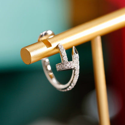 [Raffine]JUSTE FULL DIAMOND SMALL EARRINGS