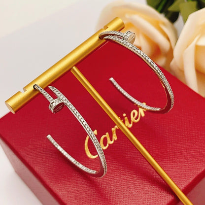 [Raffine]JUSTE FULL DIAMOND LARGE EARRINGS