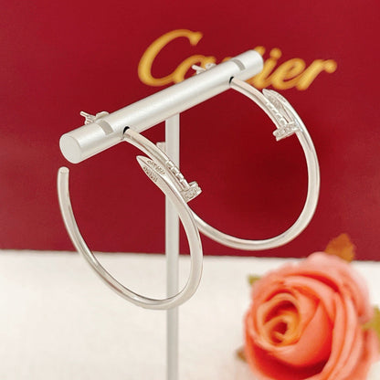 [Raffine]JUSTE HALF DIAMOND LARGE EARRINGS