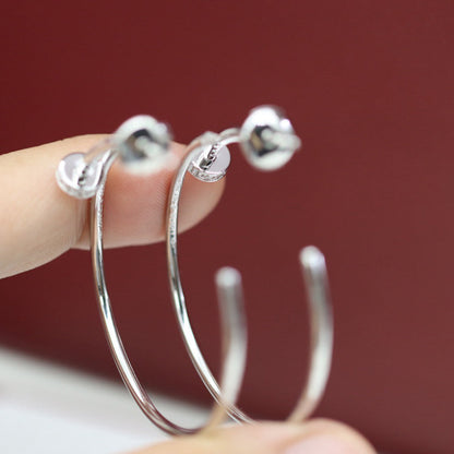 [Raffine]JUSTE HALF DIAMOND LARGE EARRINGS