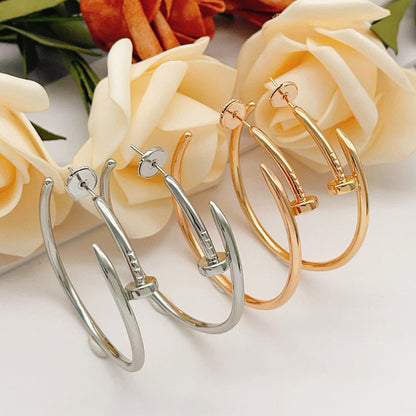 [Raffine]JUSTE NO DIAMOND LARGE EARRINGS