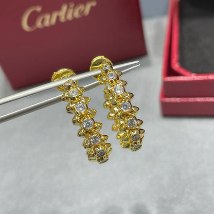 [Raffine]CLASH FULL DIAMOND MEDIUM EARRINGS