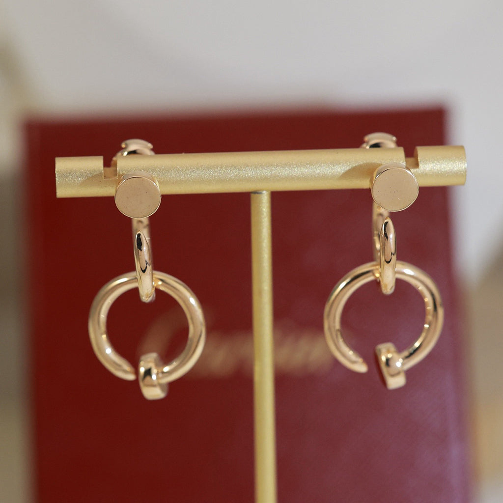 [Raffine]JUSTE NO DIAMOND DOUBLE EARRINGS