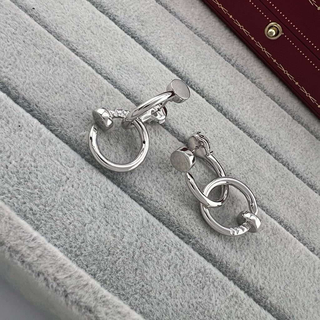[Raffine]JUSTE NO DIAMOND DOUBLE EARRINGS