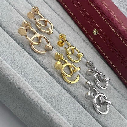 [Raffine]JUSTE NO DIAMOND DOUBLE EARRINGS