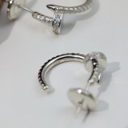 [Raffine]JUSTE FULL DIAMOND DOUBLE EARRINGS