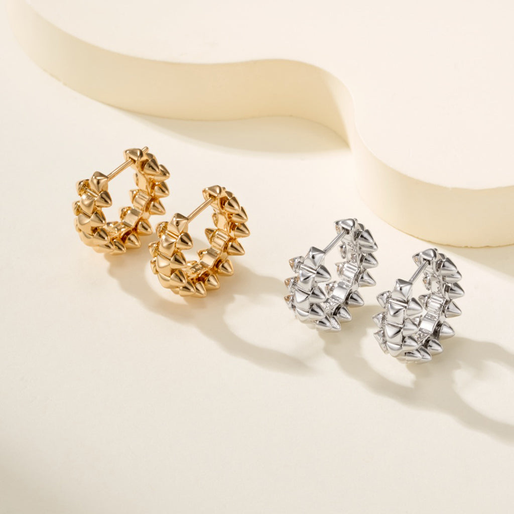 [Raffine]CLASH MINI HOOP EARRINGS