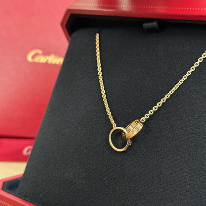 [Raffine]LOVE DOUBLE RING NECKLACE