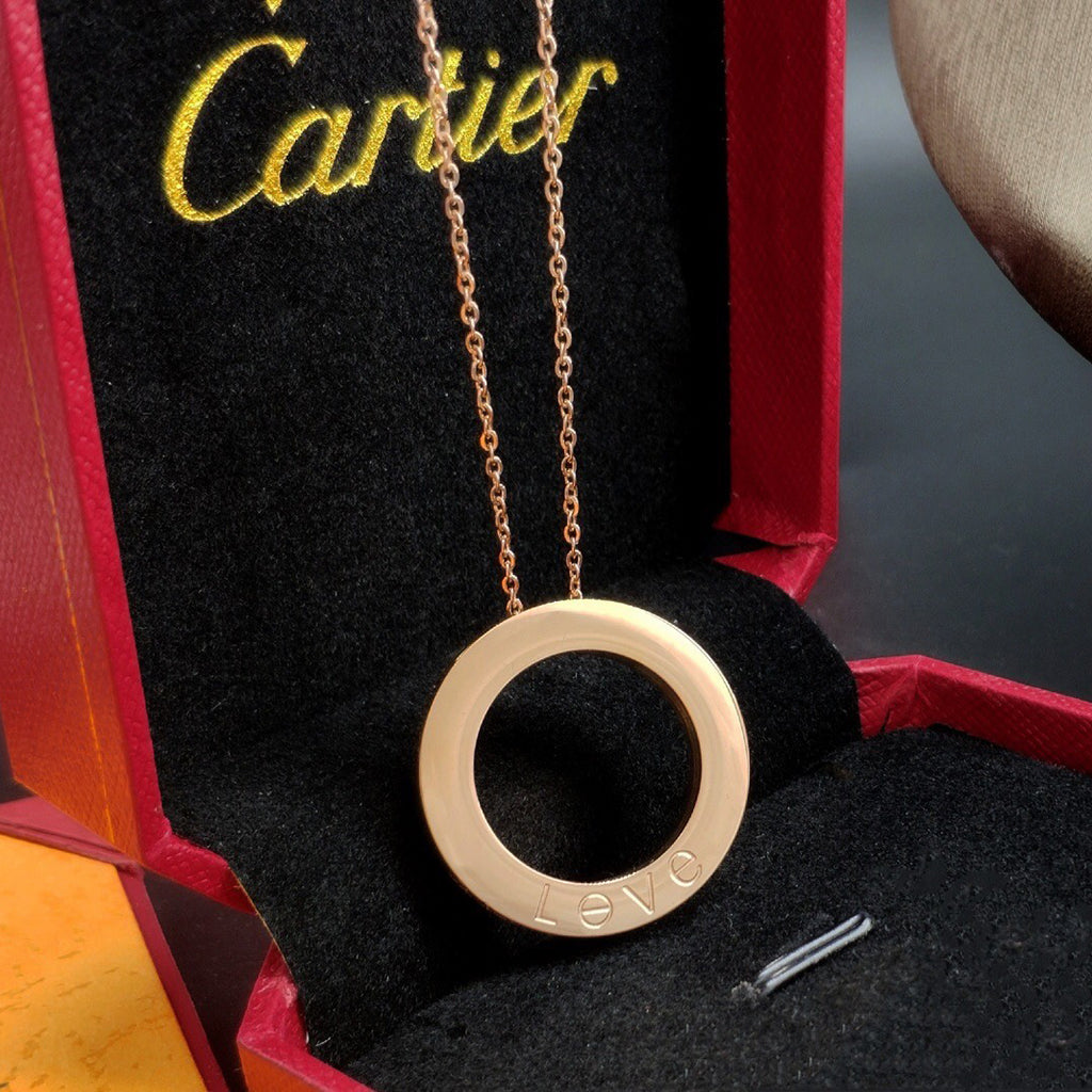 [Raffine]LOVE NECKLACE 16MM 3 DIAMONDS