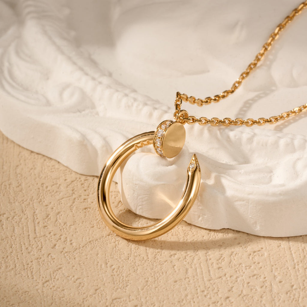[Raffine]JUSTE NECKLACE HALF DIAMOND