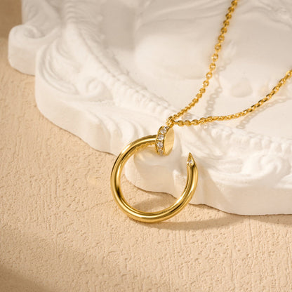 [Raffine]JUSTE NECKLACE HALF DIAMOND