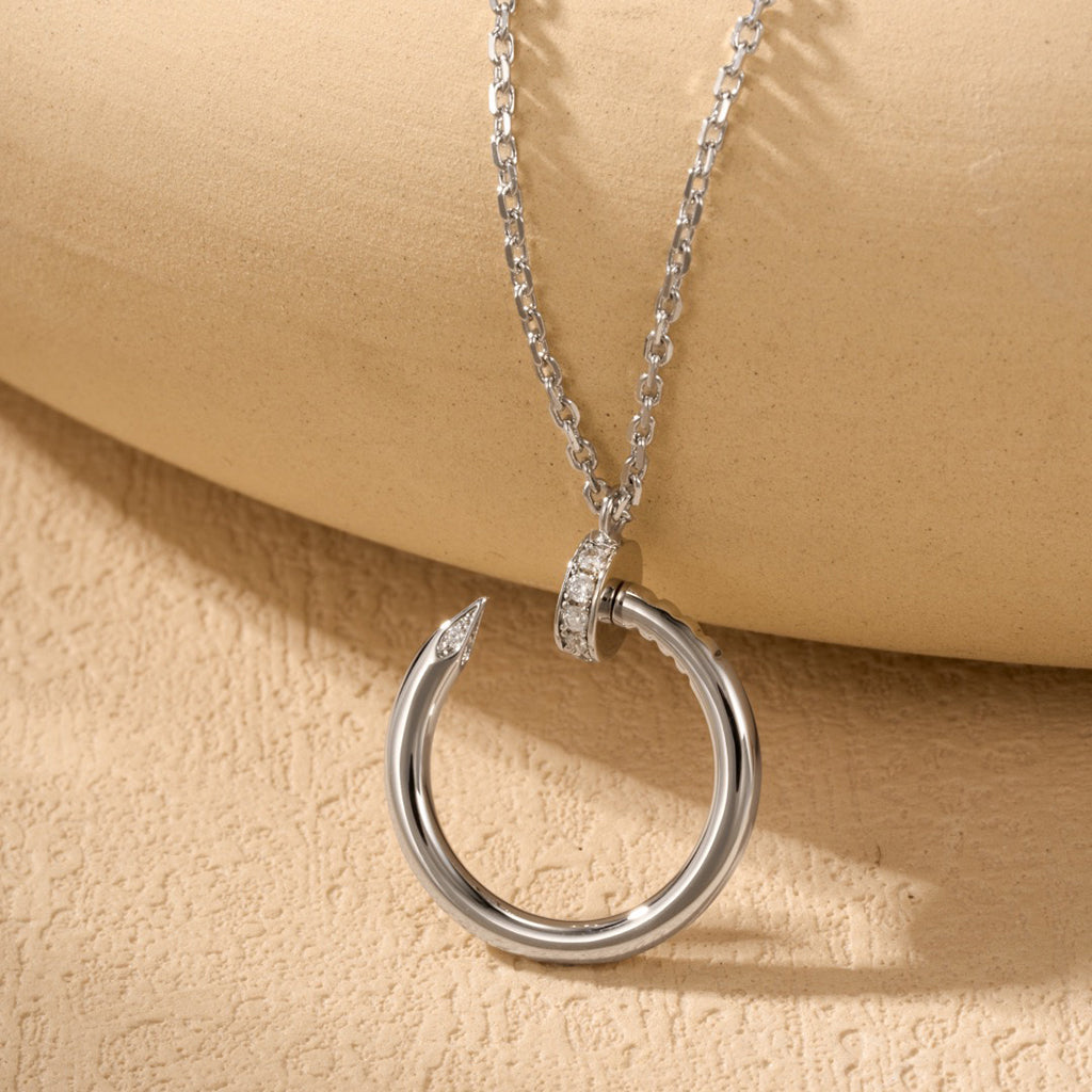 [Raffine]JUSTE NECKLACE HALF DIAMOND
