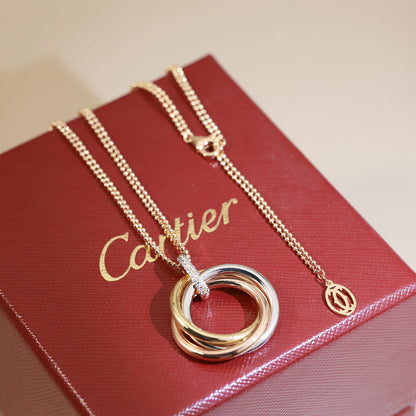 [Raffine]TRINITY MEDIUM  DIAMONDS NECKLACE