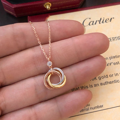 [Raffine]TRINITY  NECKLACE 1 DIAMOND