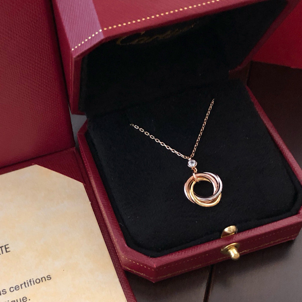 [Raffine]TRINITY  NECKLACE 1 DIAMOND