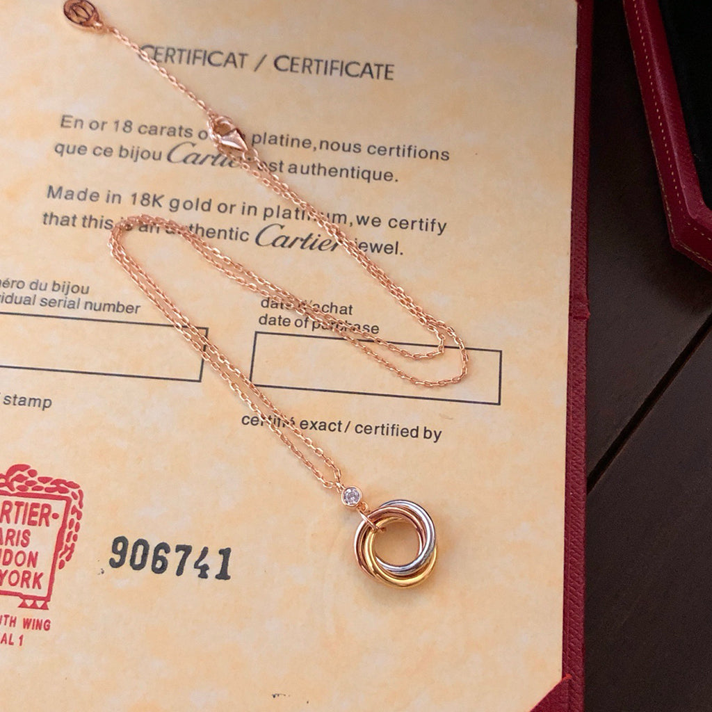 [Raffine]TRINITY  NECKLACE 1 DIAMOND