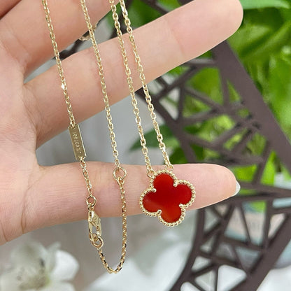 [Raffine]CLOVER 15MM KARNEOL EINZELNE BLUMENKETTE