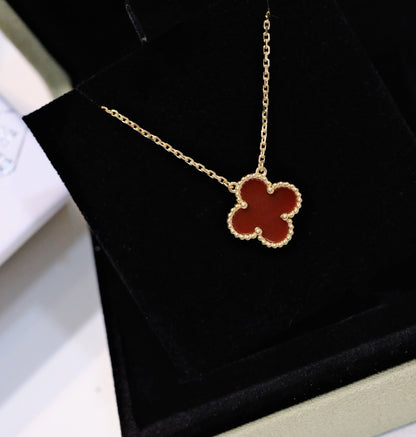 [Raffine]CLOVER 15MM KARNEOL EINZELNE BLUMENKETTE
