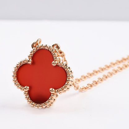 [Raffine]CLOVER 15MM KARNEOL EINZELNE BLUMENKETTE