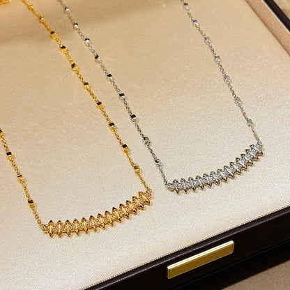[Raffine]CLASH  SMALL FULL DIAMOND NECKLACE