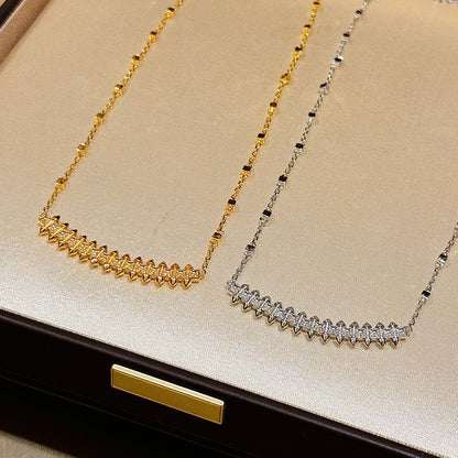 [Raffine]CLASH  SMALL FULL DIAMOND NECKLACE