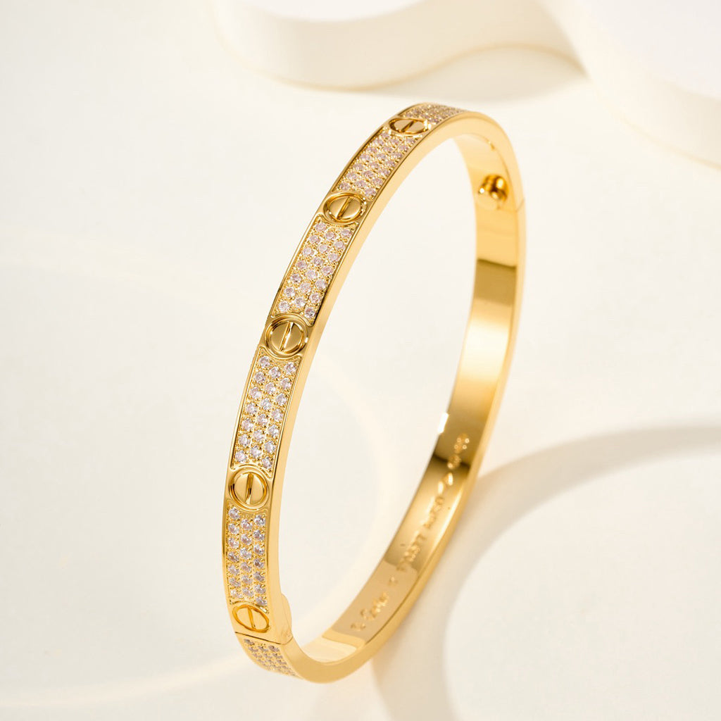[Raffine]LOVE BRACELET 4.8MM DIAMOND-PAVED