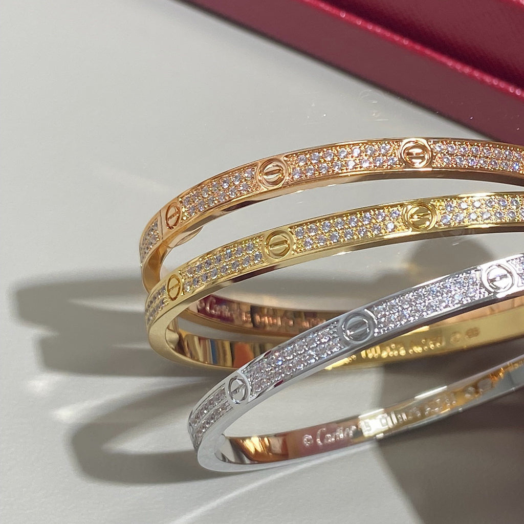 [Raffine]LOVE BRACELET 3.65MM DIAMOND-PAVED