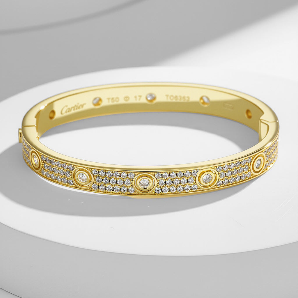 [Raffine]LOVE BRACELET 6.1MM DIAMOND-PAVED 10 BIG DIAMONDS