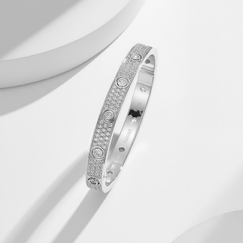 [Raffine]LOVE BRACELET 6.1MM DIAMOND-PAVED 10 BIG DIAMONDS