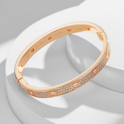 [Raffine]LOVE BRACELET 6.1MM DIAMOND-PAVED 10 BIG DIAMONDS
