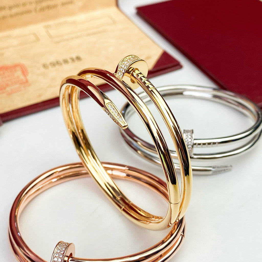 [Raffine]JUSTE BRACELET 3.5MM DOUBLE ROW DIAMOND