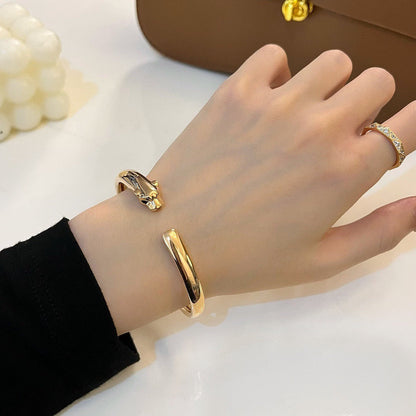 [Raffine]PANTHERE OPEN BRACELET